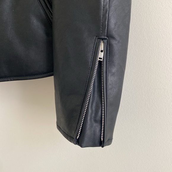 Uniqlo Womens’ Imitation Leather Biker Jacket - Picture 16 of 16